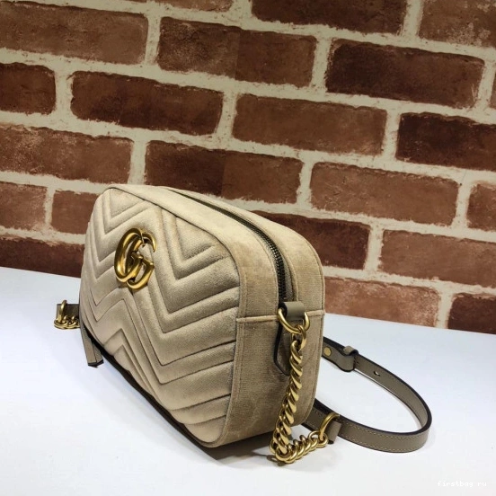 First bag ru matelassé bag Gucci shoulder Marmont GG small 0810